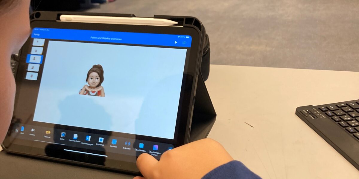 iPad-Workshop in der 1b Klasse